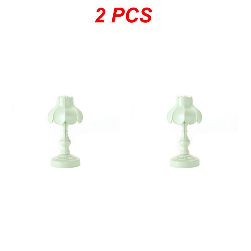 1/2 ADET Mini Retro LED Gece Lambası Dekorasyon Masa Lambası Şarj Edilebilir Okuma Masa Lambası Yurt Yatak Odası Başucu İçin Kız Hediyesi