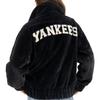 MLB Velvet feel Coat Unisex Black 3AFDV0236