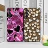 Leopard Print Heart-shaped Love Couple Pattern Phone Case for Samsung Galaxy A56 A14 A55 A16 A54 A36 A53 A52 A51 A50 Soft Cover