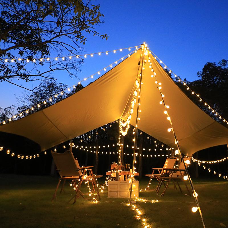 Outdoor Camping Atmosphere String Lights - Low Voltage Decorative Tent Lighting