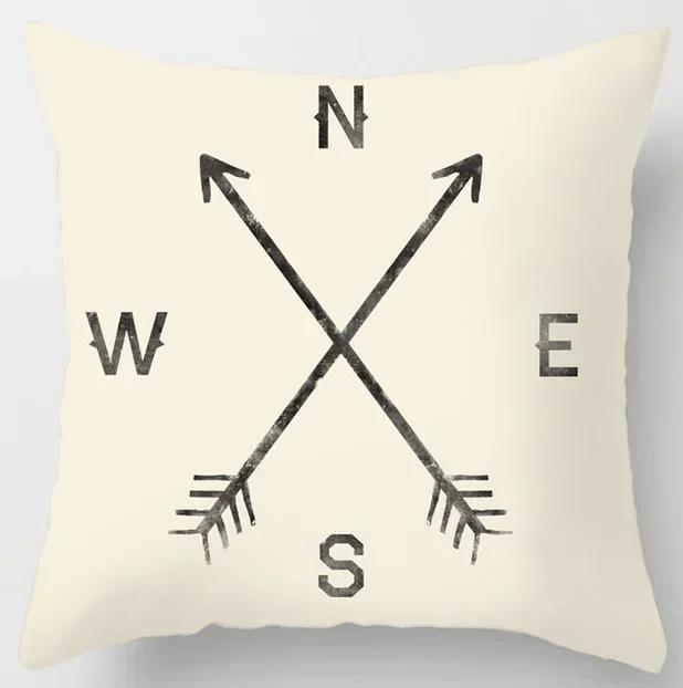 Geometric Abstract Pattern Plush Square Cushion Cover Family Chair Living Room Bedroom Sofa Decorative Pillowcase 45X45Cm
