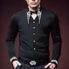 New Fashion Design Men's Long Sleeve Shirt European and American Palace Embroidered Shirts Male Casual Social Party Nightclub