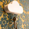 Wolken Magnetischer Schlüsselhalter Verlustverhinderung Multifunktionaler Schlüsselständer Organizer Haken mit Klebstoff für Flure Schlafzimmer