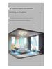 360° Rotatable Silent Minimalist Ceiling Light with Fan for Bedroom and Study