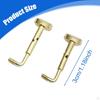 2 Pack 4/4 Violin Chin Rest Screws Alloy Components for Repair