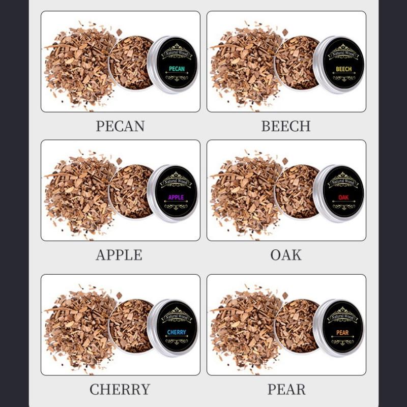 Electric Cocktail Smoker Kit With 6 Flavors Wood Chips Rechargeable No Butane Needed Birthday Christmas Bourbon Whiskey Gifts