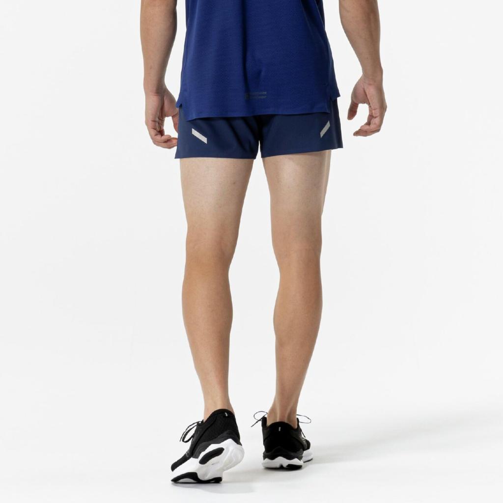 Dry Stretch Premium Running Shorts with Inner Lining, Quick-Drying, Men's, Estate Blue, Size M (J2MBC002)