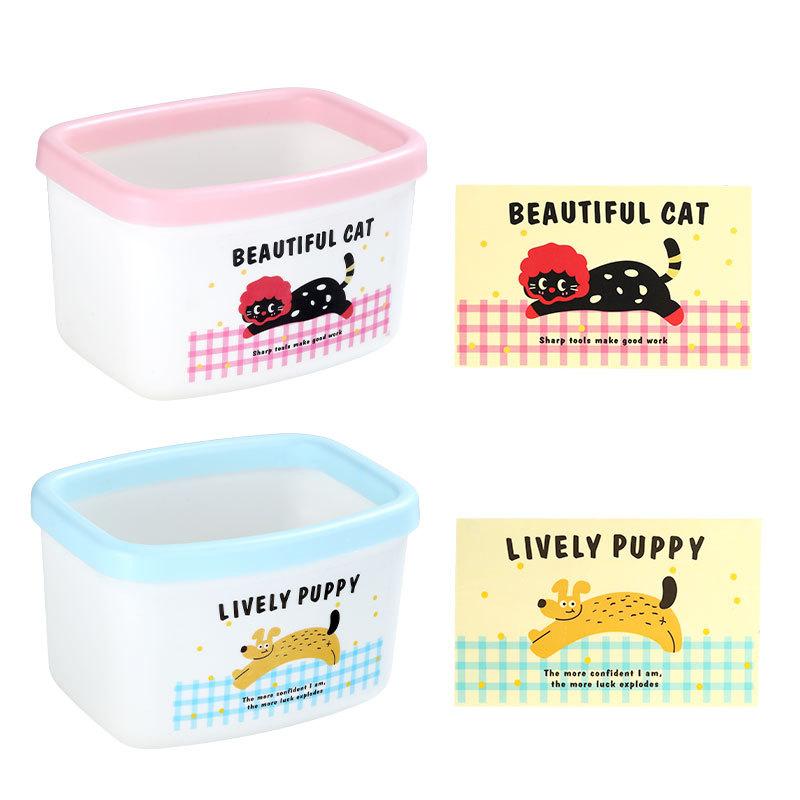 Exquisite Cartoon-style Cute Desktop Trash Can, Cute Storage Cylinder, Dormitory, Household, Office Use, Desk Stationery