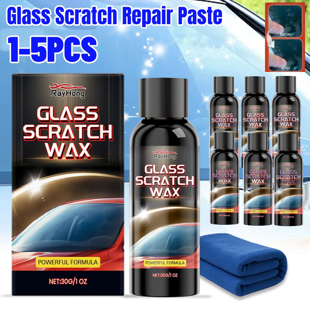 1-5PCS Glass Scratch Repair Paste 30ml Universal for Windshields Bathroom Glass Doors & Windows Polishing & Restoring in One