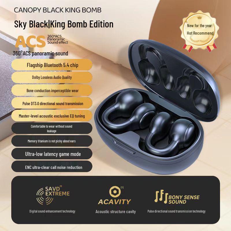 X55 Invisible Sleep Wireless Earbuds: Ultra-thin, Side-Sleep Friendly, Long Battery Life, Bluetooth 5.4.