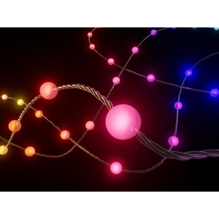 Guirlande lumineuse - twinkly - pearl - 200 leds - multicolore - 12 m