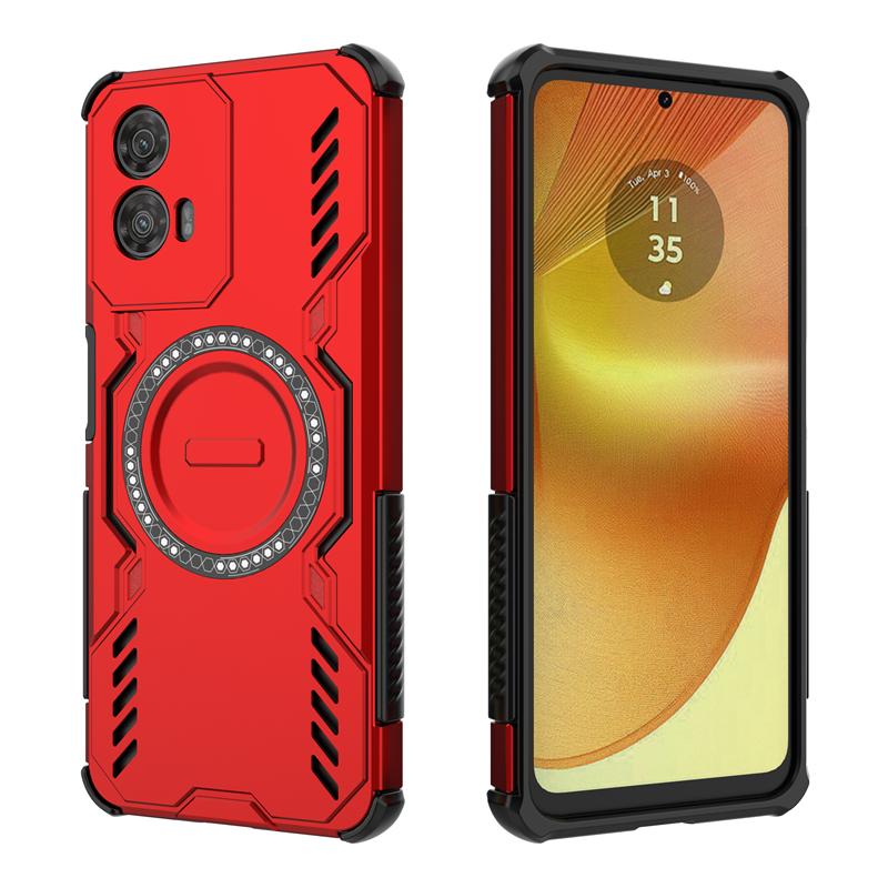 For Motorola Moto G34 Case Moto G34 Cover Heat Dissipation Magnetic Wireless Charging Protective Phone Cases On Moto G34 Funda