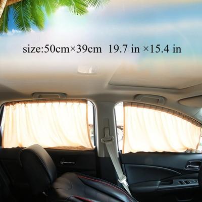 Einziehbare Stoff-Autoschutzvorhänge - Schienenmontierte Sicht- und Sonnenschutzrollos für Fahrzeugfenster