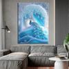 New Collection 2024 Dream Blue Peacock Diamond Painting Mosaic Cross Stitch Embroidery Animals Pictures Home Decoration J3961