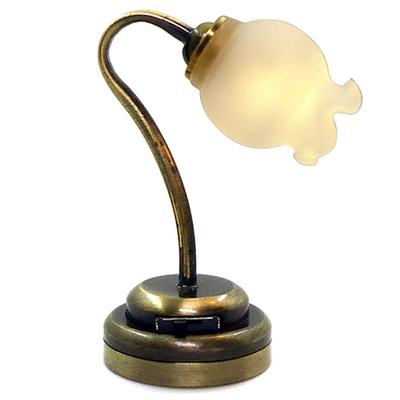 Moin Moin Miniature Scale Wireless Stand Lamp with Real Light Dollhouse Lily of the Valley Bedside or Night Lamp 1/6 / Furniture, Flower-Like