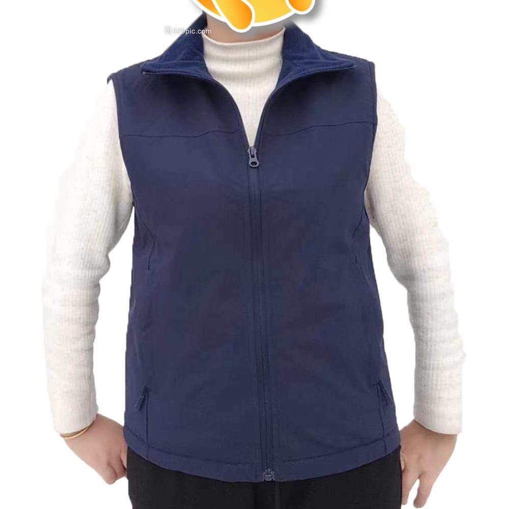 

Unisex Warm Fleece Vest with Printed Logo - Spring/Autumn XXL червоний