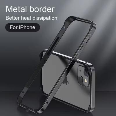Hybrid Silikonrahmen Aluminium Metall Handyhülle Für iPhone 16 15 14 13 12 11 Pro Max Besser Wärme Stoßfänger