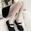 Women See Through Fishnet Mesh Pantyhose Stockings Aesthetic Elegant Hollowed Flower Patterned Tights Leggings Hosiery