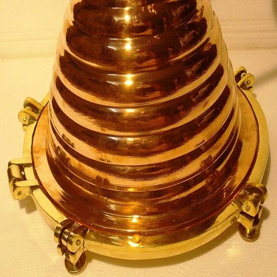 Vintage Style Marine Deck Light/Lamp - Big ONE - Brass -