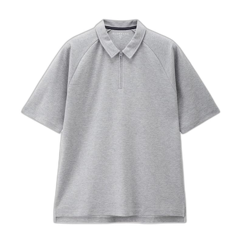 Giordano Men s Cooling Tech Half-Zip Polo Shirt L
