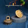 Green Sandalwood Finger Massage Comb for Hair and Scalp Care