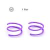 Double Hoop Nose Ring Stainless Steel for Single Piercing, Snug Spiral Nose Ring 20G 8/10mm Thin Nose Rings Piercing Jewelry