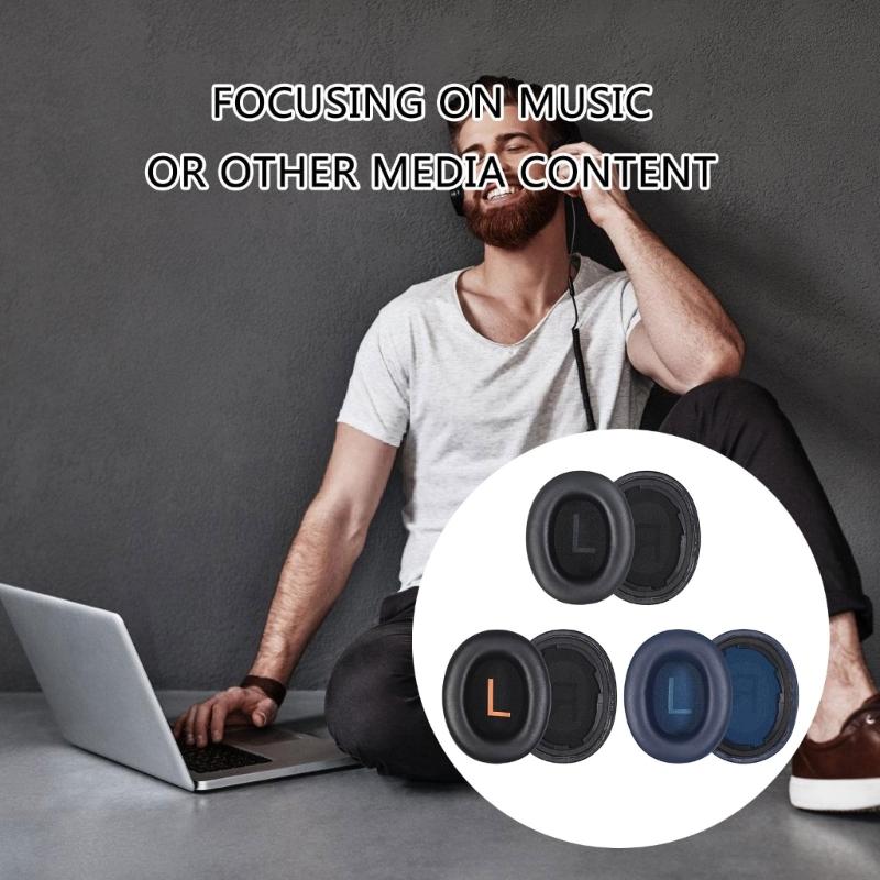 1Pair Ear Pad Replacement Protein Leather Earpads Ear Cushions Sponges Cover Earmuff For H3/H3 Lite Headphones