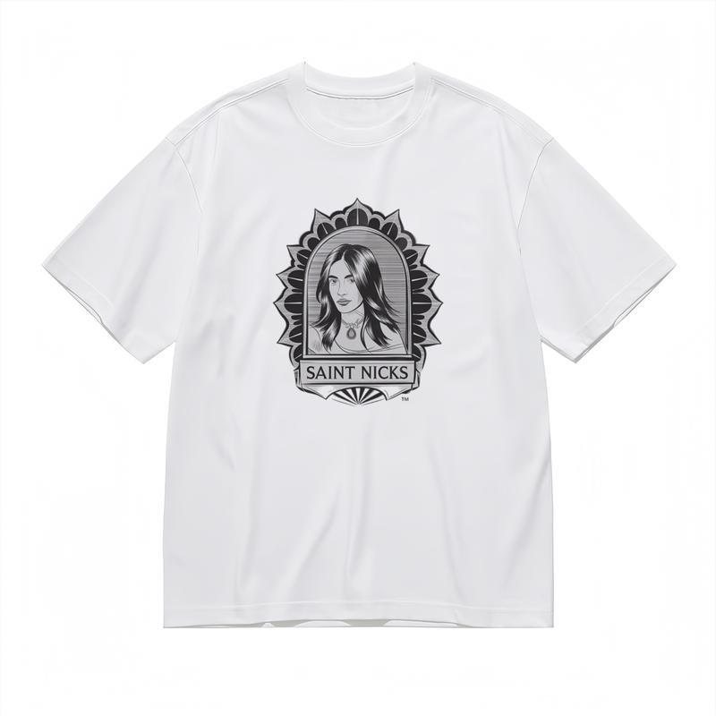 

Men s Fashion Breathable Classic T-Shirt Chic Frame Around Woman Image Tee S