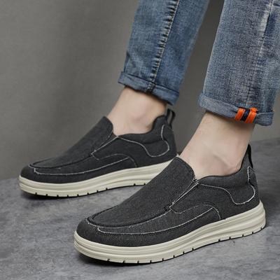 New Men Casual Shoes Slip On Canvas Loafers Comfortable Walking Flats for Man Non Slip Soft Moccasins Sneakers Driving Shoes
