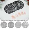 Tools Snowflake Christmas Nail Stamping Plates Polish Templates Stencils Molds Nail Stamp