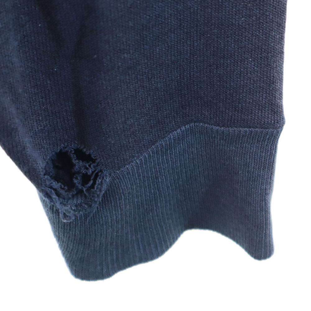 VINTAGE 70s 80s Notre Dame Long sleeve raglan sweat Navy Trainer College Men's Used