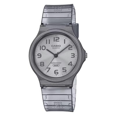 Casio Analogowy zegarek Chipkashi Tani Casio Pasek uretanowy Unisex Przezroczysty Szary Model Zagraniczny MQ-24S-8B [Element]