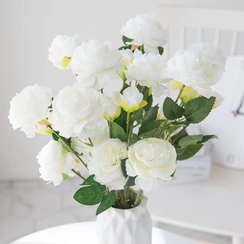 10 Stück Langstielige Künstliche Rosenstrauß Heimdekoration Indoor Kunstblumen DIY Foto Requisite Hochzeit Hochwertige Vasenarrangement