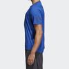 Adidas Round Neck Sports Short Sleeve T-Shirt Men Tops Blue CE0814