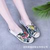 Low-top Casual Single Shoes  Cloth Shoes Female Mother Soft-soled Shoes Canvas Student White Shoes