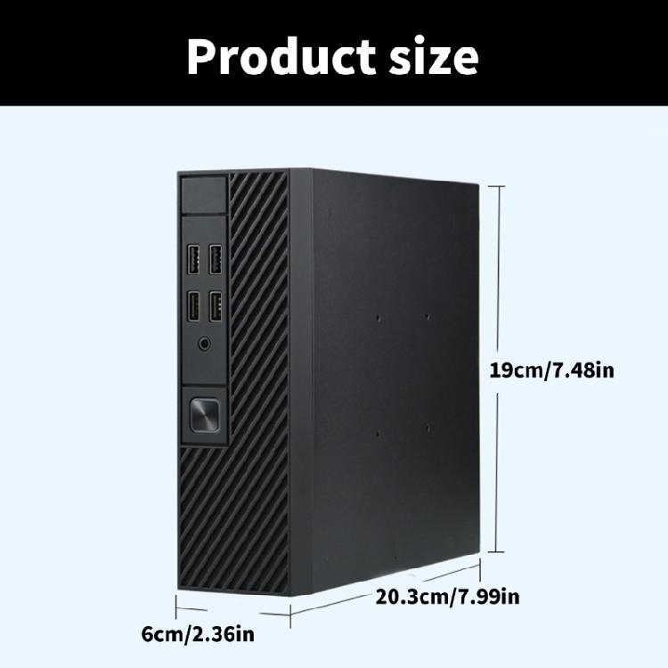 M10 Mini ITX Počítačová skříň Šasi HTPC Hostitelská skříň USB ITX Pouzdro PC Počítačové šasi Stolní box Snadná instalace