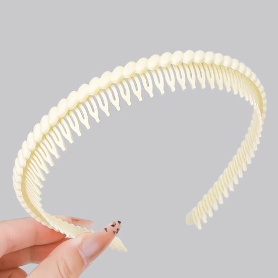 1/4Pcs Women Hair Hoop Non-Slip Teeth Plastic Headband Secure Fit Lightweight Washing Face Makeup Hair Hoop Hair Accessories