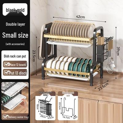 Countertop Double-Layer Dish Drying Rack