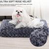 All Season Lightweight Double Sided Rose Velvet Pet Bed For Dogs Cats Soft Warm Washable Dog Mattress Cozy Pet Cushion Hypoallergenic Durable Pet Mat