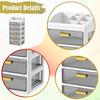 Desk Organizer Cosmetic Storage Box Modern with Compartments and Drawers Skincare for