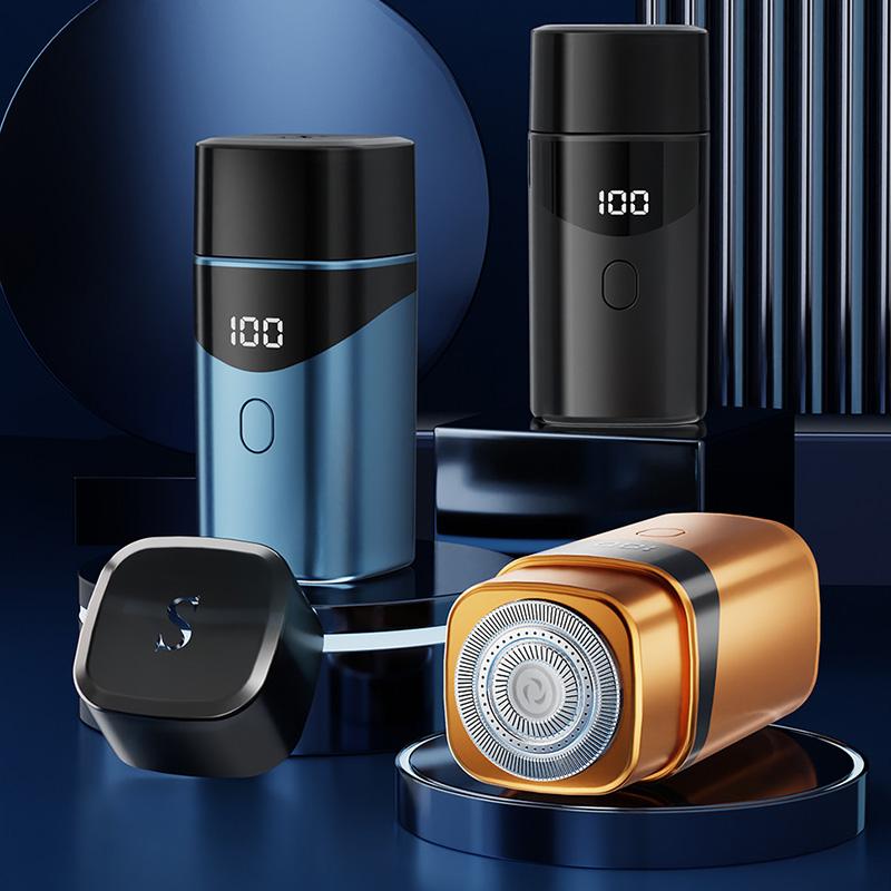MOTAWISH Mini Electric Shaver Type-c Fast Charging Portable Smart Digital Display Razor