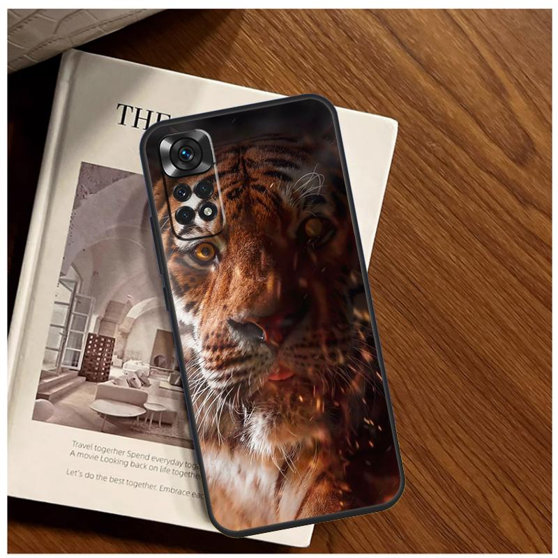 Tigergesicht Hülle Für Xiaomi Redmi Note 13 9 10 11 12 14 15 Pro Plus Abdeckung Für Redmi 15 C 12C 13C 14C 10C