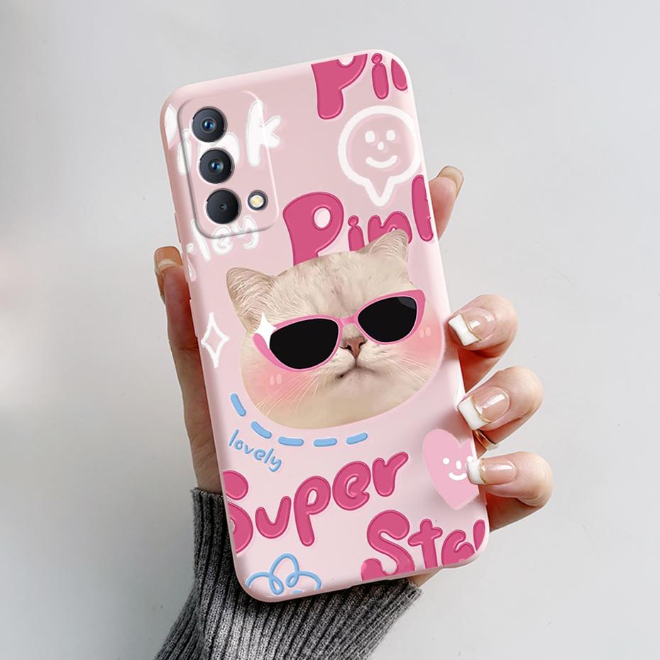 Case For Realme GT Master Edition Back Cover Cute Bear Cartoon Frog Bumper Soft Cover Funda For Oppo Realme Q3 Pro Carnival Capa