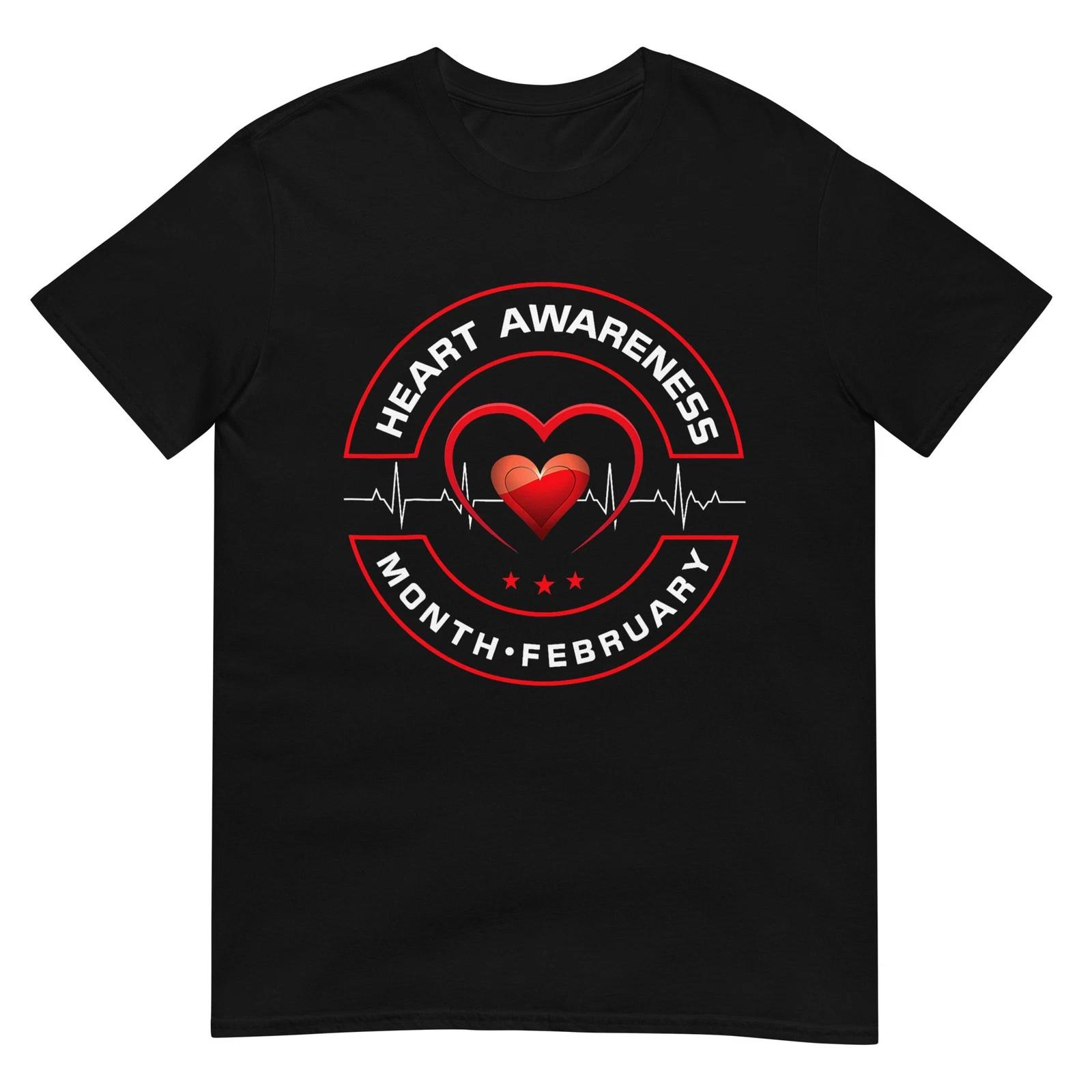 

Heart Health Month February American Heart Health T-Shirt L
