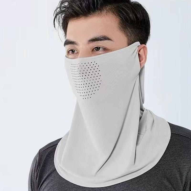 Letní maska proti slunci na krk s UV ochranou, kryt na obličej, opalovací krém na obličej, venkovní, pohodlná, jednobarevná, cyklistické klobouky proti slunci