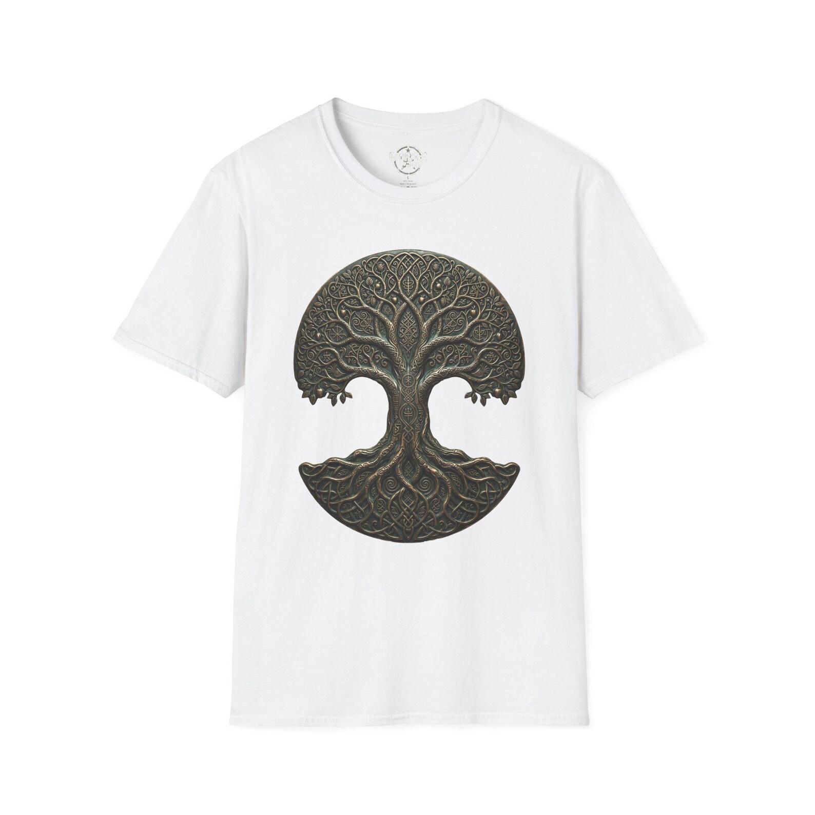 Celtic Tree of Life T-Shirt | Round Roots and Branches Mandala 3XL