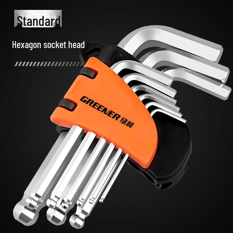 Green Forest Universal 6-Sided Hex Wrench and Screwdriver Set