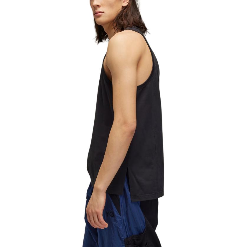 Y-3 Solid Color Sleeveless Round Neck Tank Top Men Tops Black JN4912