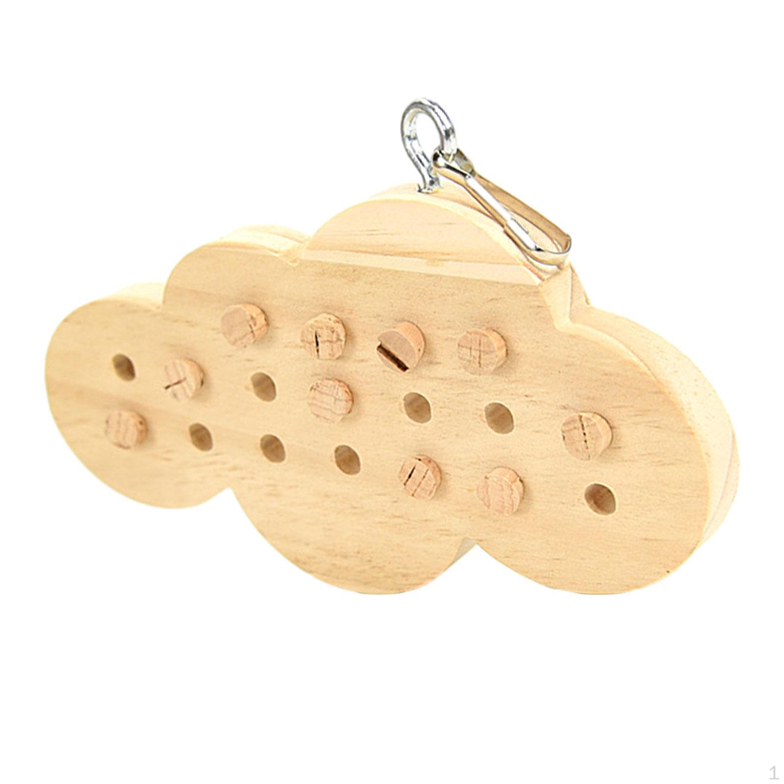 

Игрушка для жевания птиц Попугай Деревянная подвесная клетка для попугаев Ара Маленькая Средняя Большая Cloud