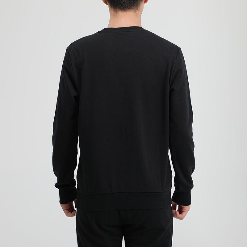 Puma Classics Casual Print Crew Neck Sweatshirt Men Sweatshirts Black Gold 599296-51